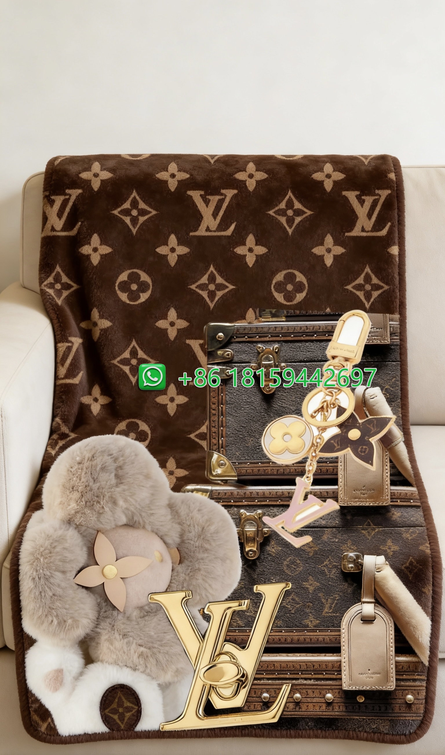 Louis Vuitton Throw Blankets